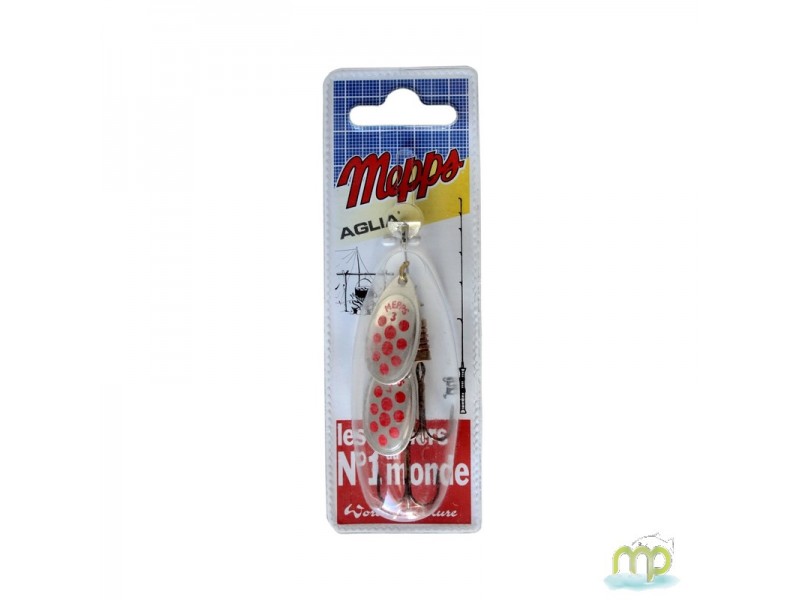 Cuiller Mepps Aglia Argent Points Rouge Par 2 Neuf