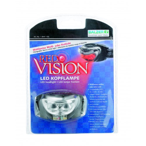 LAMPE FRONTALE BALZER RED VISION