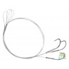 BAS DE LIGNE ACIER NYLON 7 BRINS HAMECON SIMPLE 