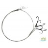 BAS DE LIGNE ACIER NYLON 7 BRINS HAMECON DOUBLE RYDER 