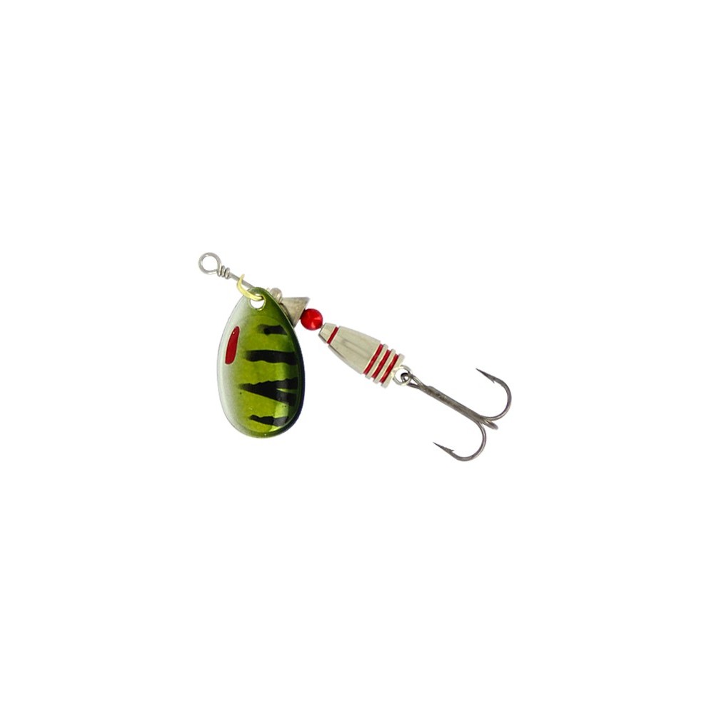 Cuiller De Pêche Suissex - Modèle Mulet Classique En Argent, Montée Sur Hameçons Triples - Taille N°1