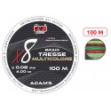 TRESSE ADAM'S X8 MULTICOLORE 100M